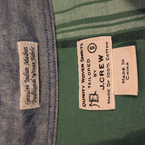 J. Crew Men's S Indian Madras Regular Fit Long Sleeve Button Down Style #23767. - Picture 2 of 14